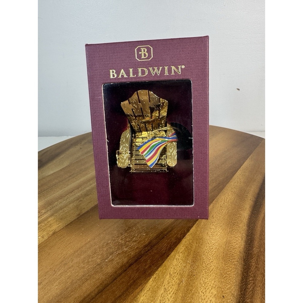 Baldwin Brass Adirondack ChairChristmas Ornament Finished In 24K Gold